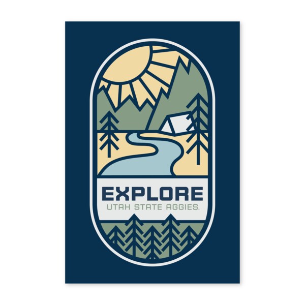 Explore Utah State University Wanderlust Scene Postcard